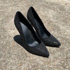 Black Rhinestone Stilettos